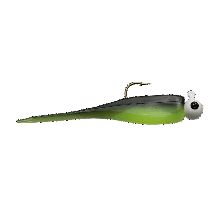Ozark Trail Pad Hopper Baby Shad Combo Pack Out Panfish Lure - Smoke Silver Flake & Light - 6 Pieces