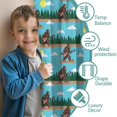 thumbnail image 3 of Blackout Kids Curtains,Bigfoot and Guitar Blue Pattern Children's Insulated Curtains Set Of 2,Bedroom Essentials,Toddler Room Decor 42"x54", 3 of 5