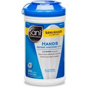 Nice-Pak P92084EA Hands Instant Sanitizing Wipes, 7.5 X 5, 300/canister