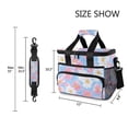 thumbnail image 3 of FORMRS Insulated Cooler Bag 24 Cans Capacity Soft Leakproof Lunch Box with Side Pockets, Pink Daisy, 3 of 7