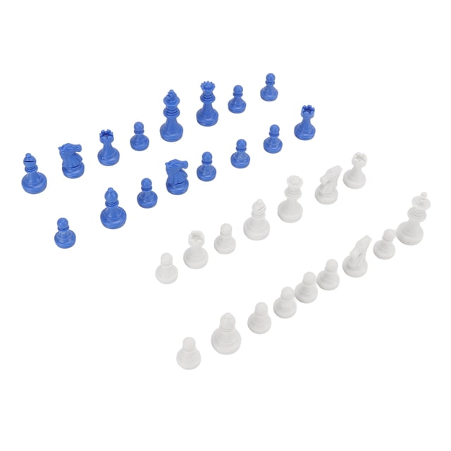 Pieces Chess Pieces Only PS Plastic Replacement Mini Chessmen Figurine Pieces 49mm Height King for Party Relaxing
