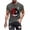 Dark Gray, variant on Men's Novelty Graphic T-Shirts Short Sleeve Funny Face Printed Casual Tees Breathable Slim Fit Gym Workout Shirts Comfy Crewneck Pullover Pink S