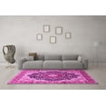 thumbnail image 3 of Ahgly Company Indoor Rectangle Medallion Pink Traditional Area Rugs, 3' x 5', 3 of 4