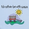 thumbnail image 2 of CafePress - I'd Rather Be With Yaya Baby Onesie - Baby Light Bodysuit, Size Newborn - 24 Months, 2 of 4