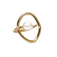 thumbnail image 2 of Xinyolin Electroplating Golden Faux Pearl Women's Ring - Jewelry Accessory, 2 of 8