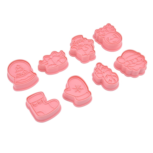 Decoraciones para pasteles, 8 piezas de moldes para pasteles, cortadores de frutas rosas, cortadores de alimentos para el almuerzo de los niños, una experiencia incomparable