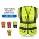 thumbnail image 3 of Chaleco de seguridad reflectante de alta visibilidad Chaleco reflectante Bolsillos múltiples Ropa de trabajo, 3 of 7