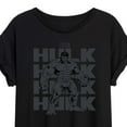thumbnail image 3 of Marvel Hulk - Monochrome - Women's Oversized Graphic T-Shirt, 3 of 5