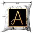 thumbnail image 4 of Labymos Marbled Golden Letters Pillowcase Sofa Pillow Cushion Cover 45 * 45cm, 4 of 6