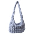 thumbnail image 1 of Bolsas Cruzadas Con Patrón Celosía Acolchada Algodón Gran Capacidad para El (azul), 1 of 9