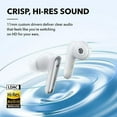 thumbnail image 5 of Soundcore by Anker Liberty 4 NC Noise Cancelling Wireless in Ear Earphones, Clear White, 5 of 5