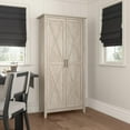thumbnail image 4 of Bush Furniture Key West Kitchen Pantry Cabinet in Washed Gray, 4 of 10