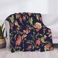 thumbnail image 4 of Throw Blanket for Couch, Flower print Super Soft Fuzzy Comfy Warm Throw Blanket, Cuteness Lightweight Cozy Plush Flannel Blanket & Throws for Sofa and Bed All Season, 4 of 5