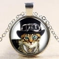 thumbnail image 1 of Jusqu'à 65 % de Réduction sur les Colliers SMihono pour Femmes Mode Rétro Punk Collier Rond en Verre Noir Bijoux pour Dames, 1 of 3