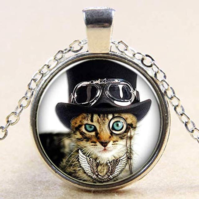 Jusqu'à 65 % de Réduction sur les Colliers SMihono pour Femmes Mode Rétro Punk Collier Rond en Verre Noir Bijoux pour Dames