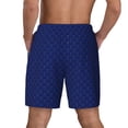 thumbnail image 4 of Balery Navy Blue Mens Swim Trunks Swim Shorts for Men Quick Dry Inseam Beach Shorts with Compression Liner Pocket-Large, 4 of 9