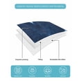 thumbnail image 5 of Quilts Full Size, Blue Love Heart Soft Comforter Bedding Set for Bed, Boho Ethnic Modern Funny Tie Dye Art Lightweight Quilted Bedspread with Pillow Cover(2 Pieces) for All Season, 78x90 Inch, 5 of 6
