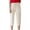 Khaki, variant on Cotton Linen Capri Pants for Women Lightweight Relaxed Fit Straight Leg Cropped Pants with Pockets Womens Capris