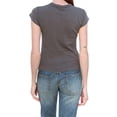 thumbnail image 3 of Liacowi Women's Slim Fit Crop Tops Casual Solid Color Crew Neck Short Sleeve Tight Tee Shirt Basic Streetwear, 3 of 5