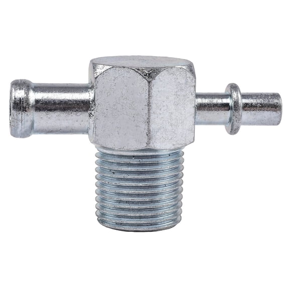 JEGS Power Brake Vacuum Fitting [3/8 in. NPT Male to 3/8 in. I.D. Hose with 1/4 in. Vacuum Port]
