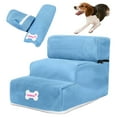 thumbnail image 3 of 3-Step Dog Stairs - Removable Cover, Non- Mesh & Lightweight - Pet Ladder for Small Dogs, 3 of 8