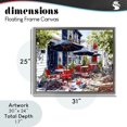 thumbnail image 4 of Stupell Industries Traditional Cafe Classic Red Chairs Gray Floating Frame Canvas Art, 31 x 25, by Franklyn Gregory, 4 of 8