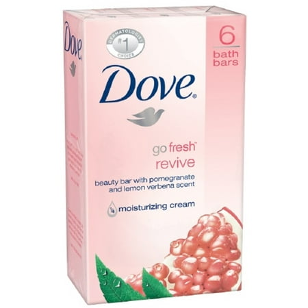 Dove Go Fresh Revive Beauty Bars, Pomegranate & Lemon Verbena, 4 oz bars, 6 ea (Pack of (Best Way To Remove Pomegranate Seeds)