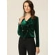thumbnail image 2 of Chaqueta de terciopelo Allegra K mujer Verde Oscuro M, 2 of 5