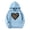 Blue, variant on Leopard Heart Print Kids Girls Long Sleeve Hoodies Lightweight Casual Graphic Hoodie T-Shirts Loose Comfy Hooded Pullover Sweatshirts with Pockets Beige 9-10 Years