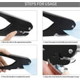 thumbnail image 5 of Elliptical Hole Punch, ID Card Badge Hole Punch, Pvc And Paper Slot, Heavy Duty Hole Punch For Professional Use, 5 of 5