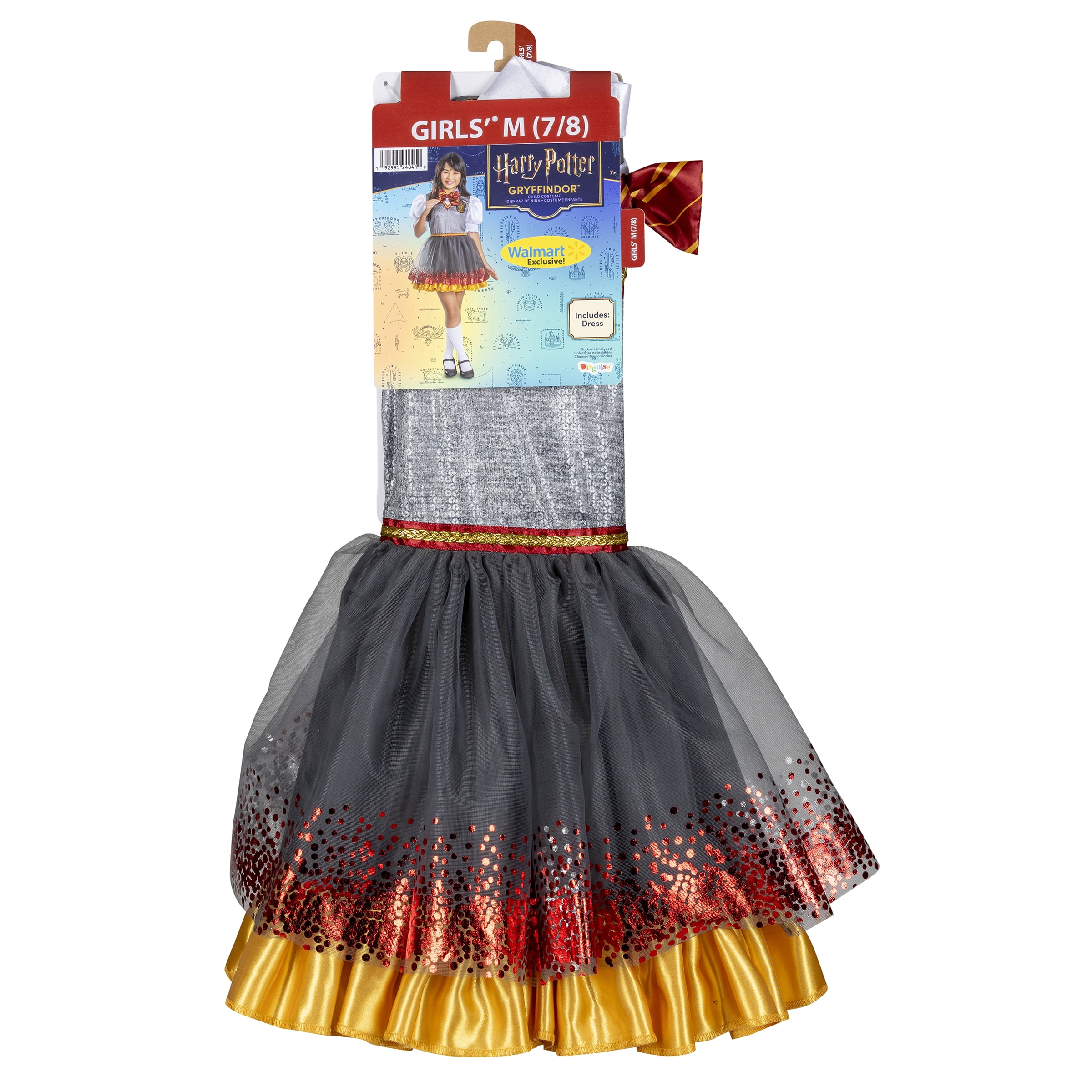 Warner Bros. Harry Potter Hogwarts Halloween Costume for Children, Girls Size M (7/8), by Disguise