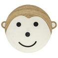 thumbnail image 6 of nuLOOM Weylyn Monkey Handwoven Kids Jute Area Rug, 4', Round, Weylyn Ivory, 6 of 9