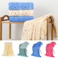 thumbnail image 1 of Sentmoon Towel Bath Towel Microfiber Bath Towel Water Absorbent Cartoons Rabbits Head Printed Beach Towel Adult Towel Soft Non-shedding Bath Towel for Shower and Pool, 1 of 5