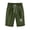 A186-Army Green, variant on Bermuda Shorts for Women Print Elastic Drawstring Waist Casual Loose Fit Summer Shorts Outdoor Capri Shorts