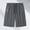 Dark Gray, variant on Ladies Casual Bottoms Nylon,Spandex Athletic Running Shorts Crossover High Waisted Gym Shorts with Zipper Pockets Black,M