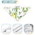 thumbnail image 6 of Dog Bandana 1 Pack,Yellow Lemon Fruit Leaves White Pattern Bandanas for Dogs,Cat Bandana,Small/ Large Dog Bandana 2 Size,Dog Bandanas, 6 of 6