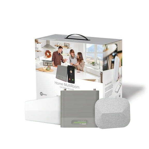weBoost Home MultiRoom, Cell Phone Signal Booster Kit, Boosts 4G LTE & 5G for up to 5,000 Sq. ft., All U.S. Carriers (Model 470144)