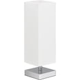 thumbnail image 3 of Lámpara de mesa pequeña para dormitorio – Lámparas de noche para mesita de noche, lámpara de noche minimalista con pantalla de tela cuadrada, lámpara de lectura de escritorio para habitación de niños,, 3 of 4