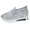 Silver, variant on Stylago Platform Walking Sneakers for Women Embroidery Glitter Wedge Slip on Casual Shoes Summer Trendy Work Travel Shoe Size 8 Black