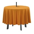 thumbnail image 1 of Vargottam Indoor/Outdoor Round Tablecloth 58 Inch Round Tablecloth with Umbrella , Waterproof Zippered Patio Table Cloths, Spring/Summer Table Covers for Circular Table/BBQs/Picnic-Mustard Yellow, 1 of 7