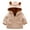 White, variant on BULLPIANO Baby Girls Boys Fleece Hooded Jacket Zip Up Coat Winter Warm Bear Ear Cute Jackets Kids Outerwear