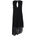 thumbnail image 2 of Rachel Roy Womens Overlay Shift Dress, Black, Medium, 2 of 3