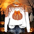 thumbnail image 5 of Odbmxy Sweatshirts for Women Long Sleeve Halloween Fall Winter Casual Graphic Crew Neck Pullover Vacation Shirts for Women, 5 of 6