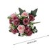 thumbnail image 2 of Peones Flores Artificiales Rosa de Seda Y Ramo de Peones para Decoraciones de Boda Del Hogar, Guía de la Flor de Mano de la Ruta Decoración de la Pared, 2 of 7
