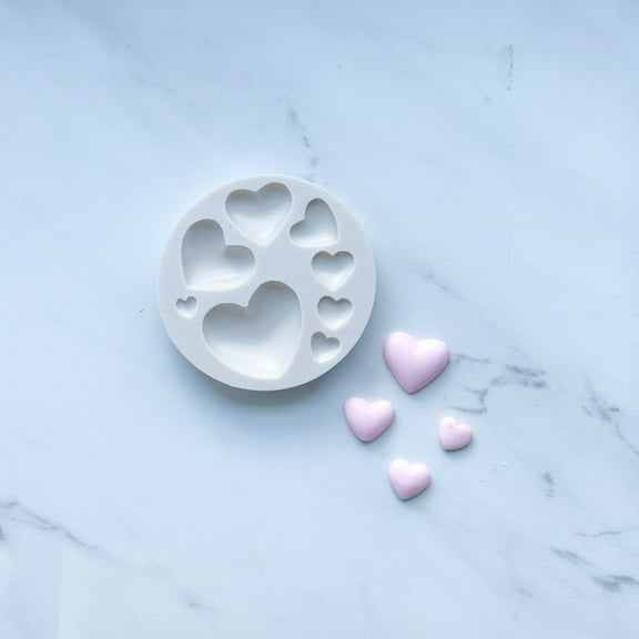 MULTI HEART BAKING MOLD FOR CUPCAKES, CAKEPOPS, CHOCOLATE STRAWBERRIES, PRETZELS & RICE KRISPIES