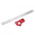 thumbnail image 1 of CX300-1 Woodworking Scribing Ruler 300MM/11.81in Portable Straight Measure Marking Tool, 1 of 5