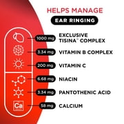Lipo Flavonoid Ear Ringing Supplement with Lemon Bioflavonoid and Essential Vitamins, 500 Count