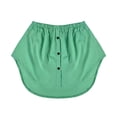 thumbnail image 1 of Prolriy Rallonge de Chemise pour Femmes, Bas de Chemise pour Femmes, Extensions de Haut et Bas pour Femmes, Superposition de Taille avec Élastique, Extension de Chemise Superposition de Haut et Bas, Jupes pour Femmes Vert1 TTG, 1 of 3