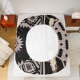 thumbnail image 5 of Manfei Rustic Boho Aztec Full Size Sheets,Country Bull Skull Bed Sheets,Western Co0Wboy Tribal Sheet Sets For Boys Kids,Super Cozy Room Decor,4-Piece, 5 of 7