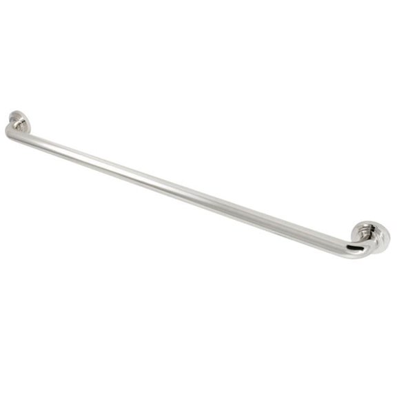 36 in. Manhattan Decorative Grab Bar, Polished Nickel